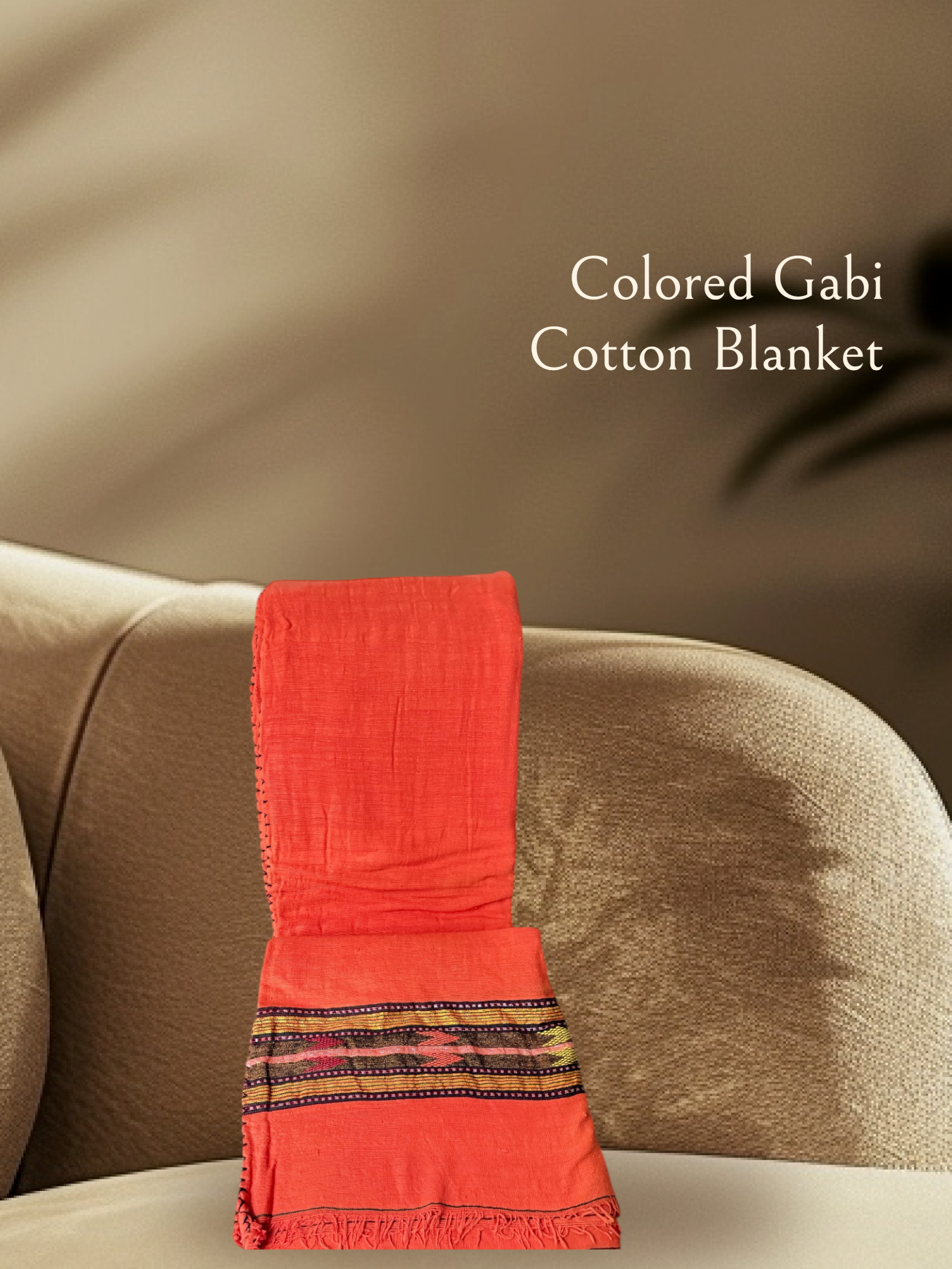 LK-L-007 - Colored Gabi, Cotton Blanket