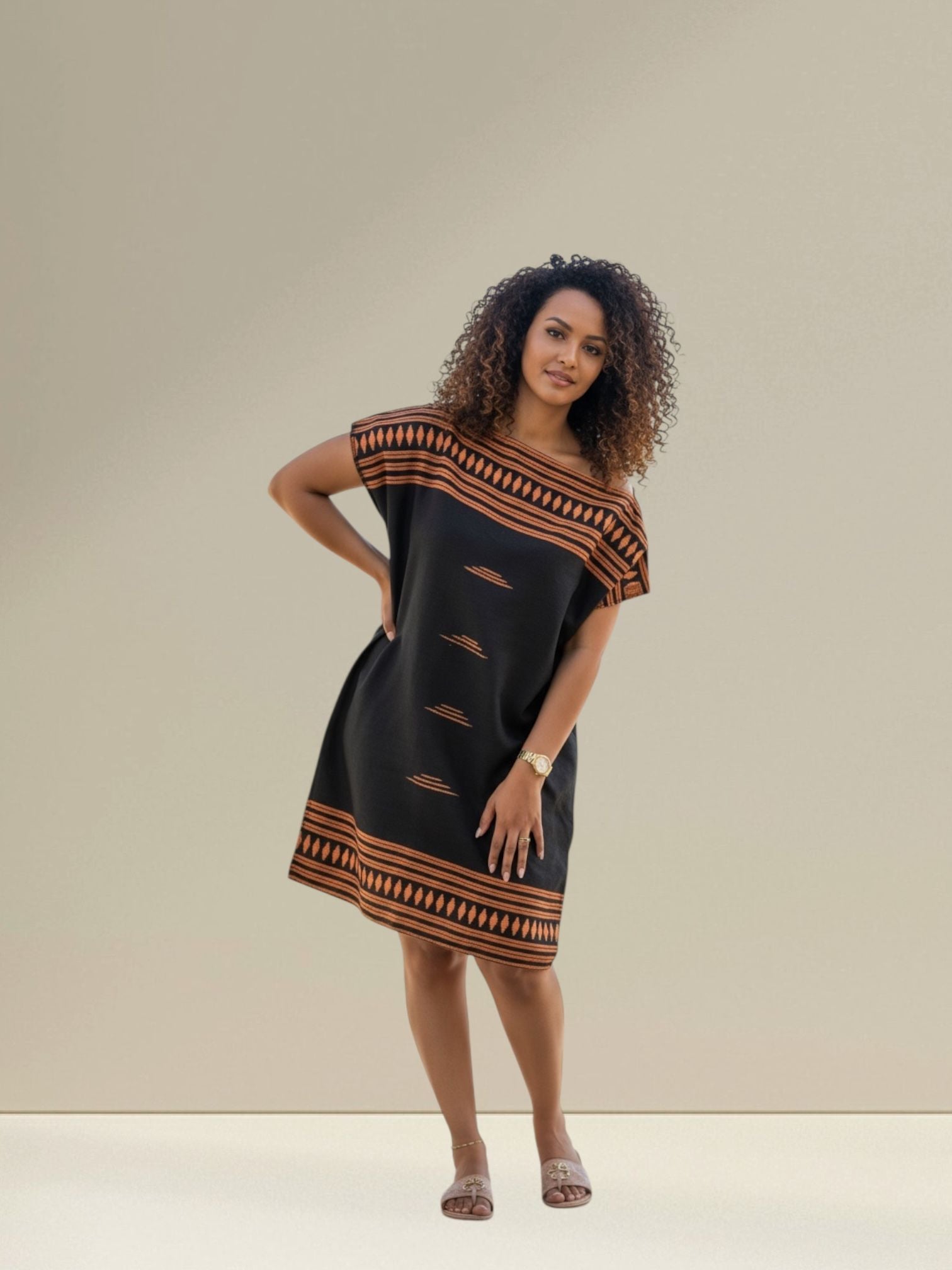 LK-W-006 - Cotton Woven Casual Dress