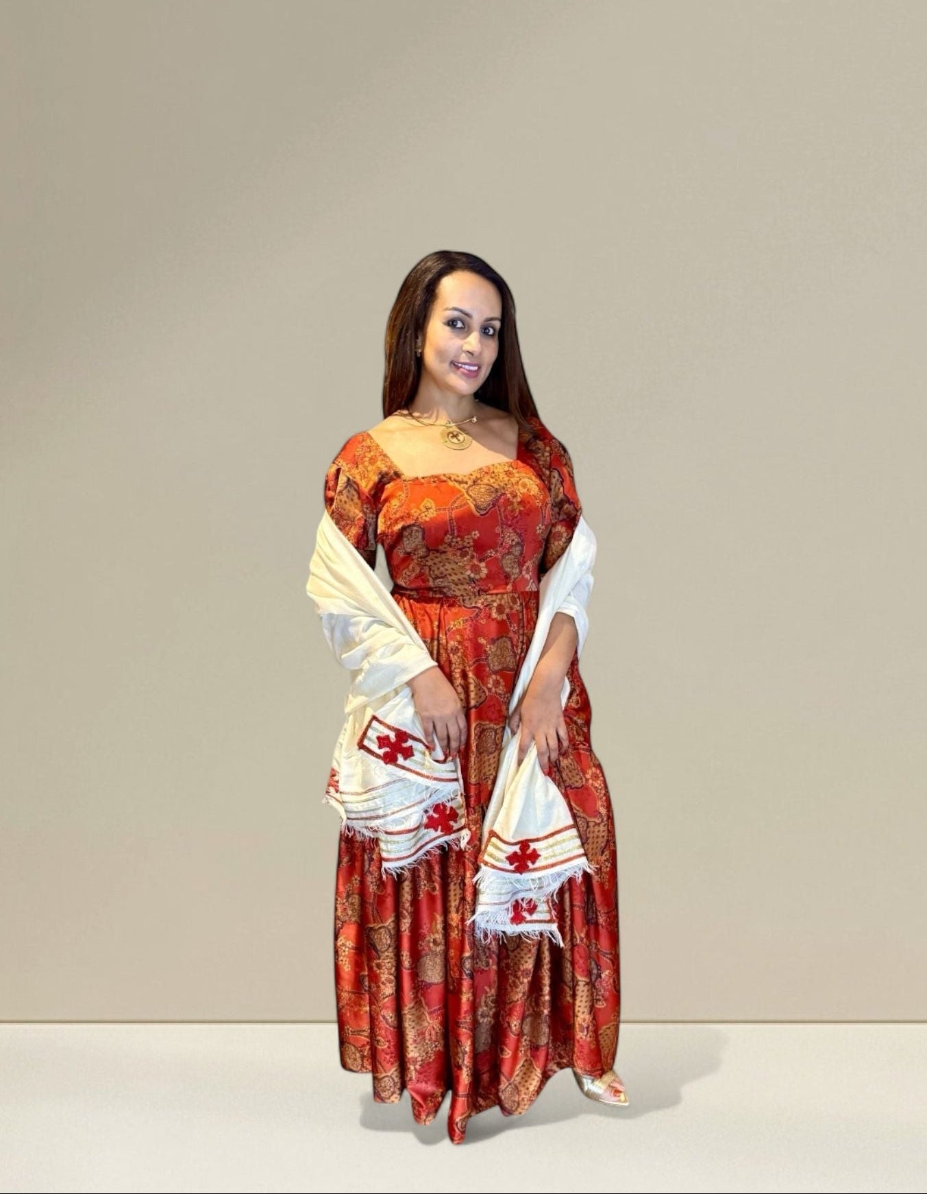 LK-W-013 - Silk Shiffon Dress